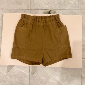 Poplin shorts for baby caramel